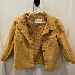 Toddler yellow Zara button up top